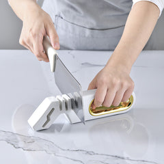 Household Four-in-one Stone Manual Grinder Sharpening Kitchen Knife Tools
