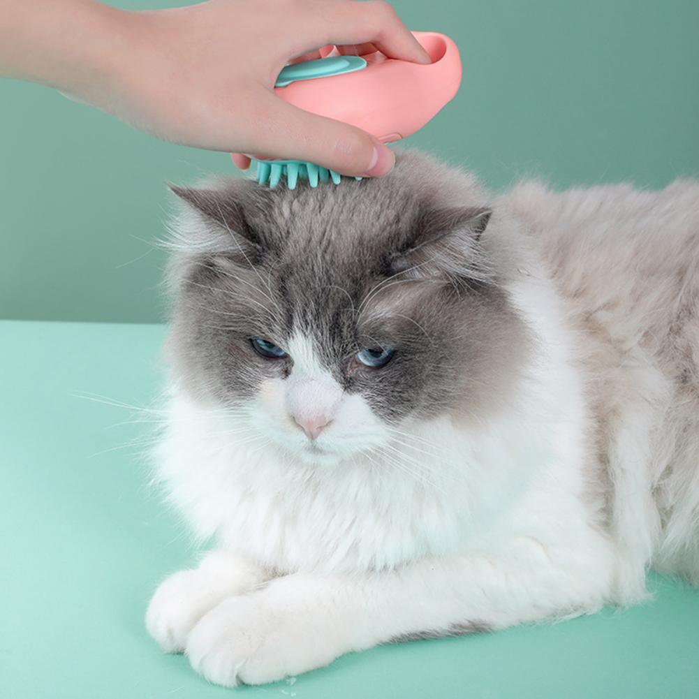 Durable Cat Paw Bath Brush Fine Foaming Labor-saving Cartoon Shape Pet Dog Cat Pet Hair Grooming Brush Reusable Dog Hair Comb Pet Products
