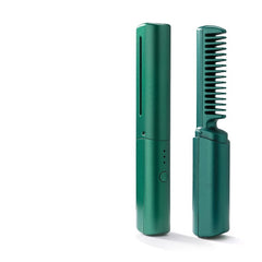 Portable Cordless Hair Straightener Brush with 3D Hair Care and Intelligent Temperature Control