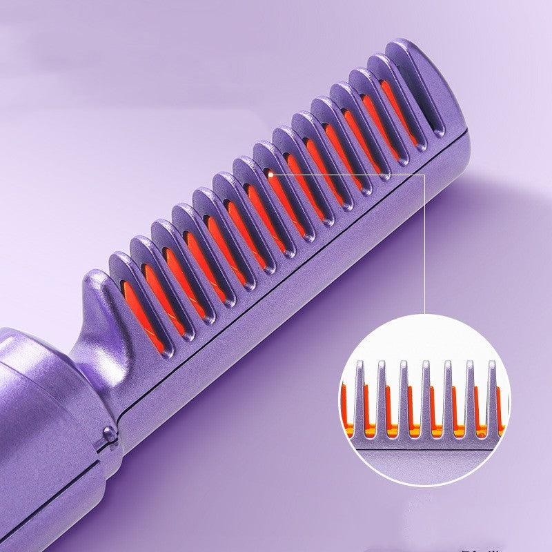 Portable Cordless Hair Straightener Brush with 3D Hair Care and Intelligent Temperature Control